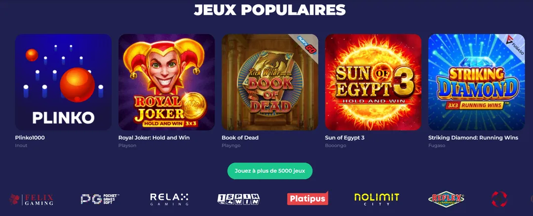 Jeux de casino Bruno